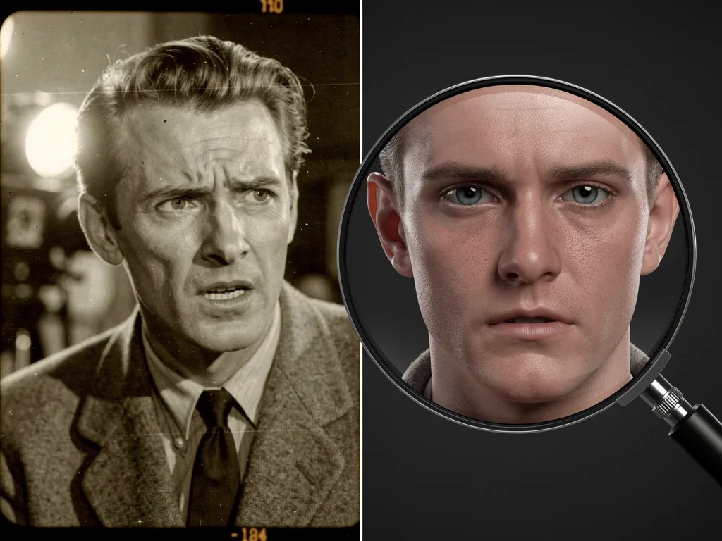Comparison of genuine actor performance versus uncanny AI-generated digital double in film.
