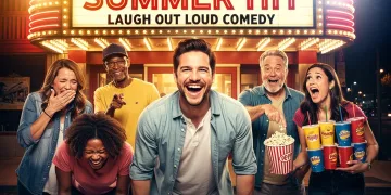 Movie poster for a successful mid-budget comedy film, highlighting its box office triumph and widespread appeal.