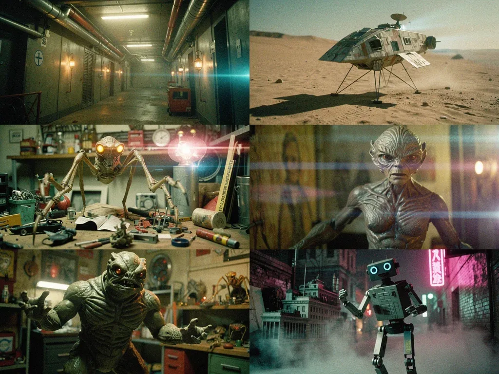Innovative visuals from various micro-budget sci-fi films