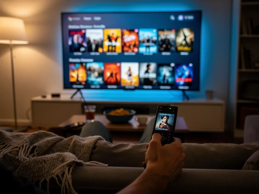 Person choosing a shorter movie on a streaming platform